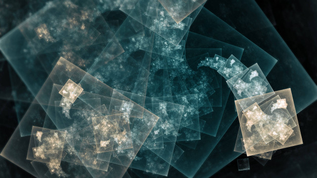 Glass ice fractals generative abstract free wallpaper for desktop - medium preview image