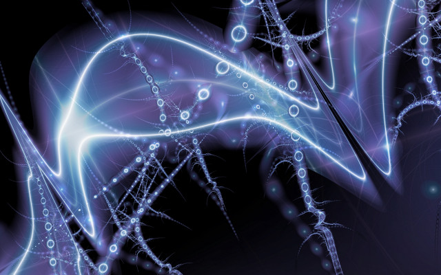 Bioluminescent bubbles lines hatsune miku free wallpaper for desktop - medium preview image