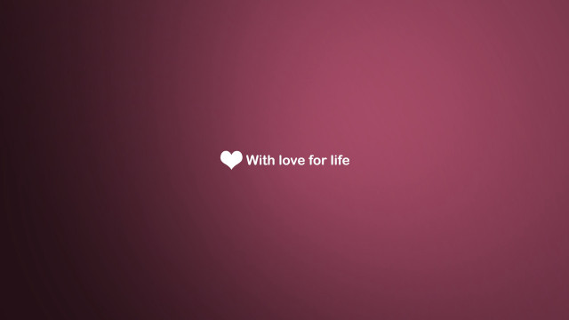Pink heart love for life free wallpaper for desktop - medium preview image