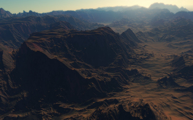 Mountain range plane window sunset free wallpaper for desktop - medium preview image