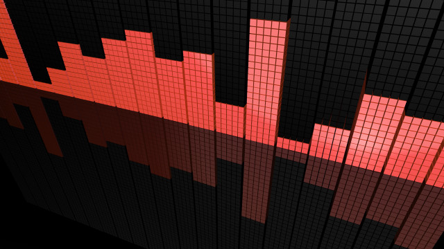 Red black squares lines analytical free wallpaper for desktop - medium preview image
