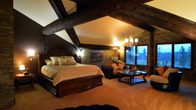 Bedroom large bed chair couch free wallpaper for desktop - medium preview image