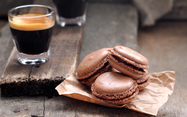 Cookies coffee cake food photorealistic free wallpaper for desktop - medium preview image