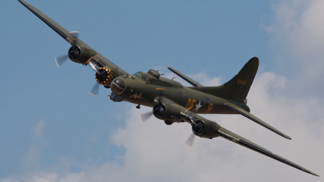 Military plane cloudy sky propellers #5 free wallpaper for desktop - medium preview image