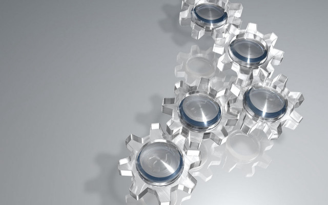 Glass objects kinetic art gradient free wallpaper for desktop - medium preview image