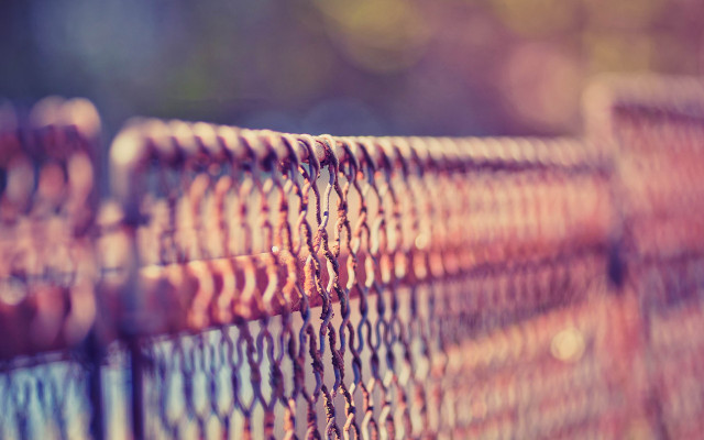 Fence closeup blurry background macro free wallpaper for desktop - medium preview image