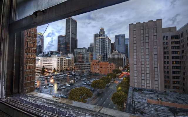 Cityscape bridge skyline river architecture free wallpaper for desktop - medium preview image