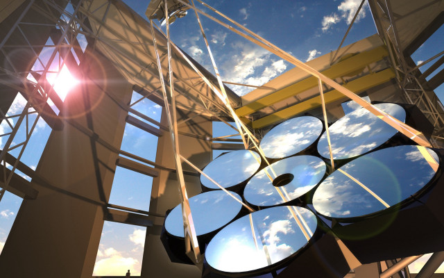 Metal structure sky clouds sunlight free wallpaper for desktop - medium preview image