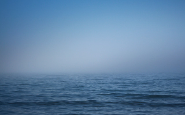 Foggy ocean with boat australian free wallpaper for desktop - medium preview image