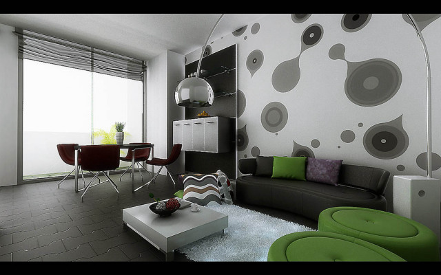 Livingroom couch table chairs wallmural free wallpaper for desktop - medium preview image