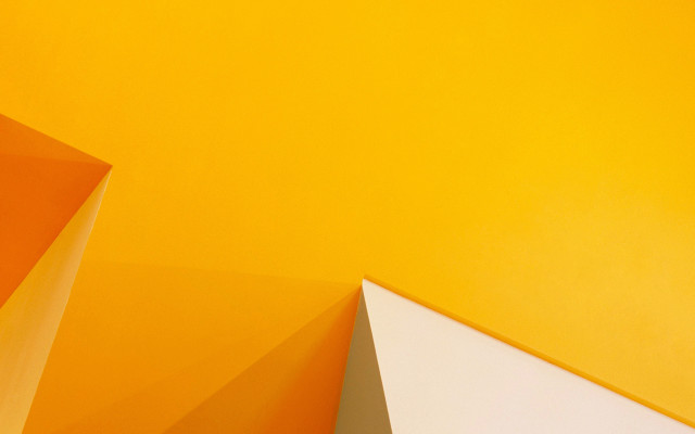 Yellow wall clock abstract minimalist free wallpaper for desktop - medium preview image