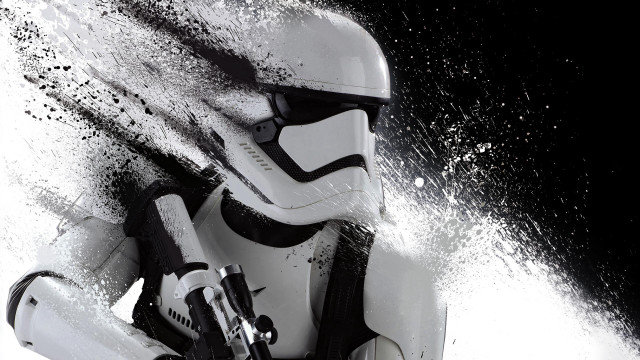 Stormtrooper snow gun splash water free wallpaper for desktop - medium preview image