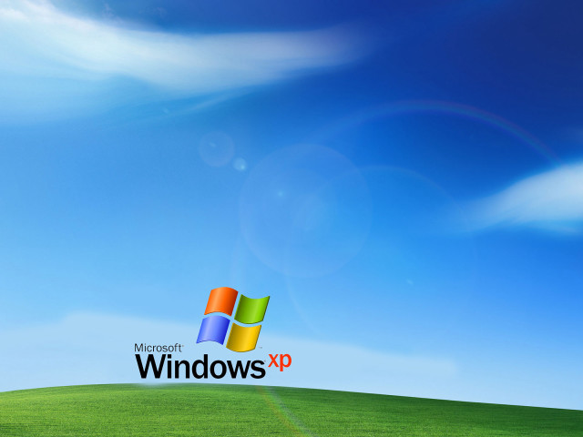 Windows xp logo blue sky free wallpaper for desktop - medium preview image