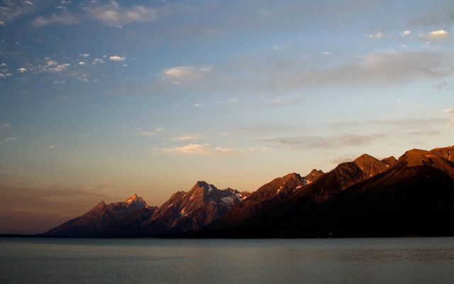 Mountain lake sky clouds dusk #2 free wallpaper for desktop - medium preview image