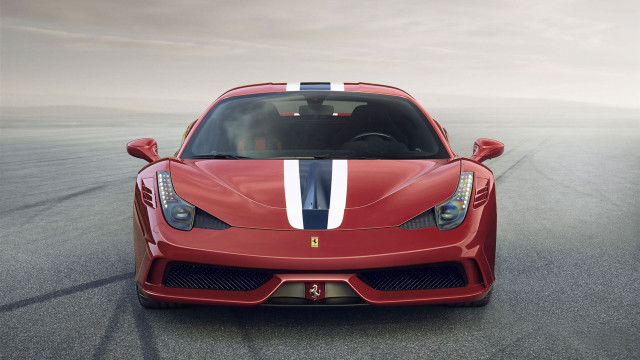 Red sports car track white free wallpaper for desktop - medium preview image