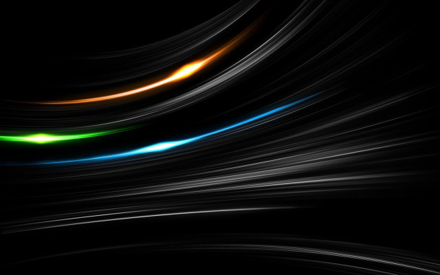 Black background colorful light streaks free wallpaper for desktop - medium preview image