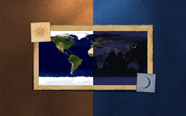 Earth sun moon blue brown free wallpaper for desktop - medium preview image