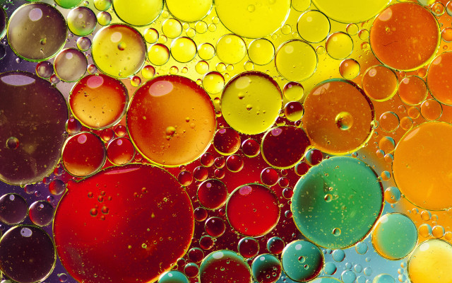 Water oil bubbles microscopic ecological free wallpaper for desktop - medium preview image