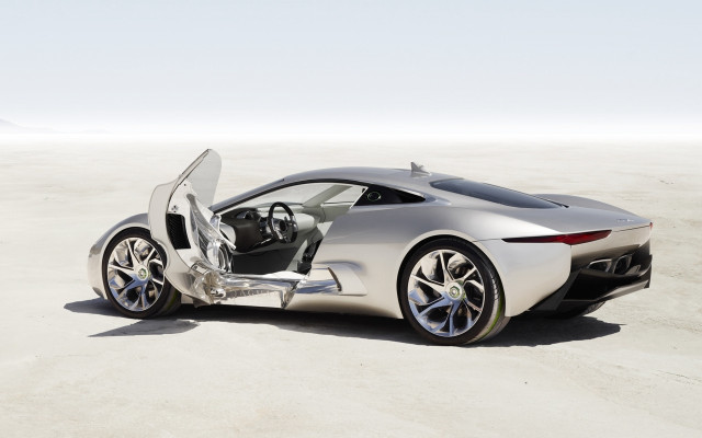 Silver sports car open doors #4 free wallpaper for desktop - medium preview image