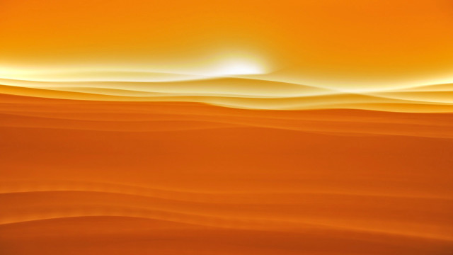 Sunset bright orange sky abstract free wallpaper for desktop - medium preview image