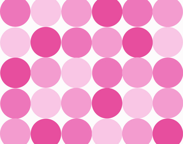 Pink polka dot minimalist abstract free wallpaper for desktop - medium preview image