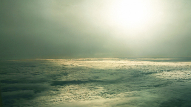 Sky sunset clouds ocean river free wallpaper for desktop - medium preview image