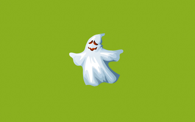 Ghost red eyes green background free wallpaper for desktop - medium preview image