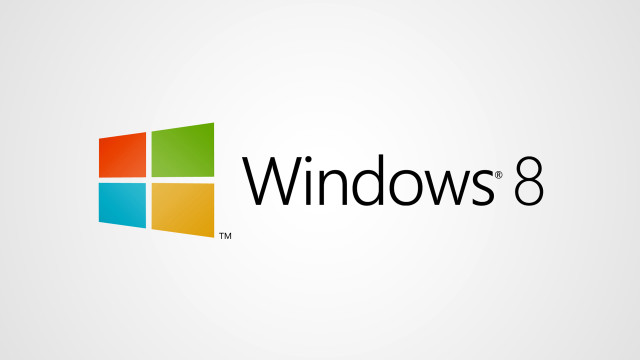 Windows8 logo word8 side rendering free wallpaper for desktop - medium preview image