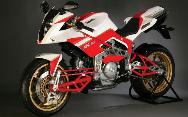 Motorcycle red white shadow vehicle free wallpaper for desktop - medium preview image