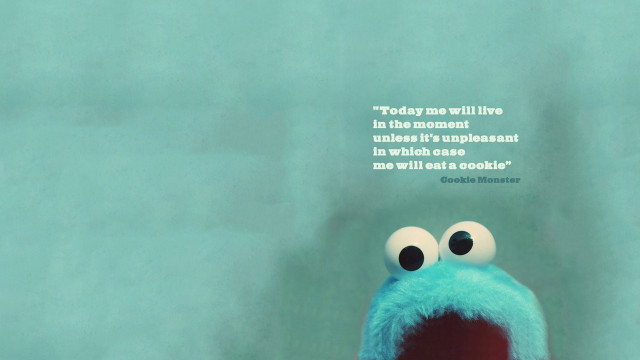 Blue stuffed animal quote today free wallpaper for desktop - medium preview image