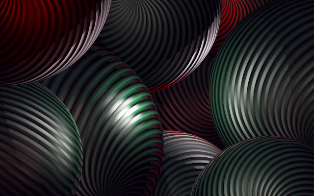 Colored circles red background green free wallpaper for desktop - medium preview image