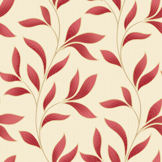 Red beige leaves artsandcrafts digital free wallpaper for tablet - medium preview image