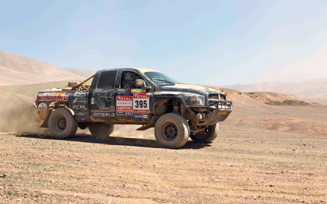 Desert truck military vehicle dusty free wallpaper for desktop - medium preview image