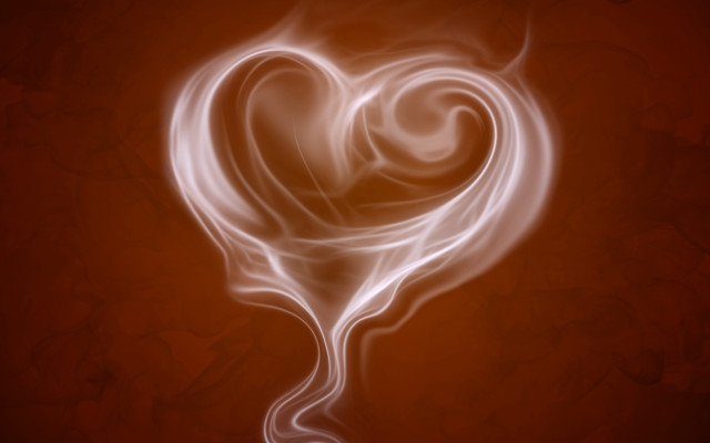 Heart smoke tale red background free wallpaper for desktop - medium preview image