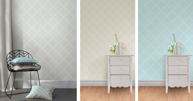 White dresser blue wall vase free wallpaper for desktop - medium preview image