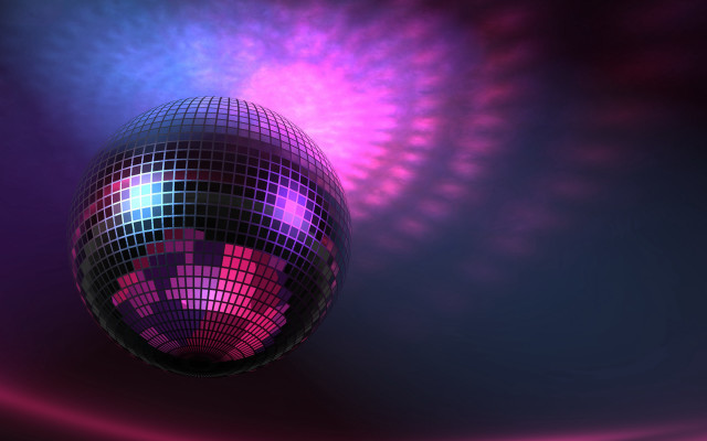Disco ball colorful light black free wallpaper for desktop - medium preview image
