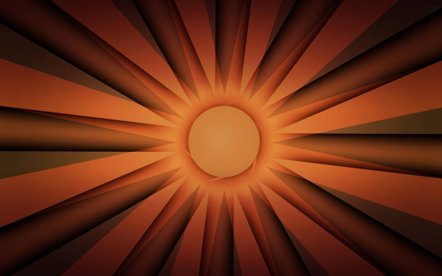 Sunburst white center black background free wallpaper for desktop - medium preview image