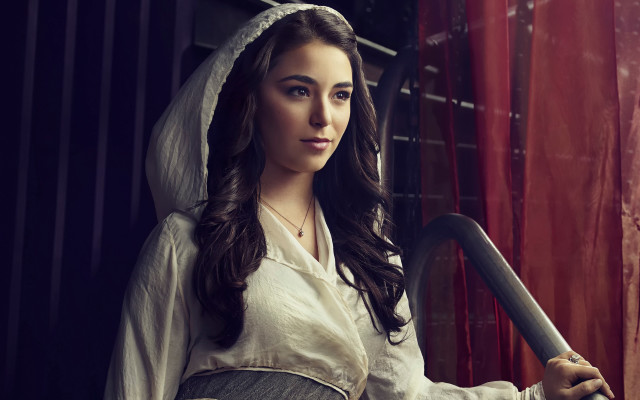 Woman white dress bonnet metal free wallpaper for desktop - medium preview image