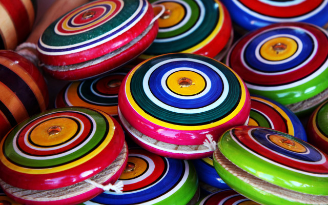Colorful toy discs egyptian art free wallpaper for desktop - medium preview image