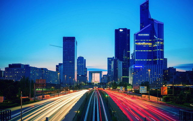 Tokyo city night lights skyline free wallpaper for desktop - medium preview image