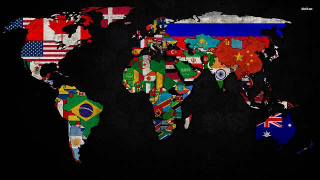 World map flags countries sides #2 free wallpaper for desktop - medium preview image