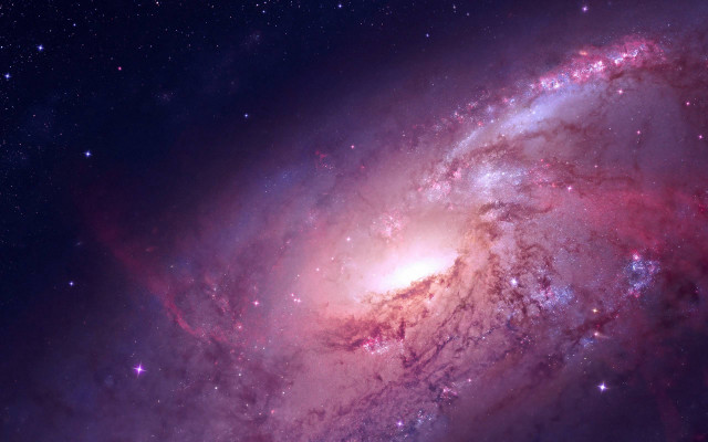 Colorful spiral galaxy space aurora free wallpaper for desktop - medium preview image