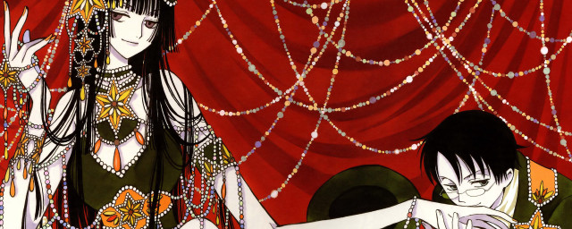 Couple people standing curtain beads free wallpaper for desktop - medium preview image