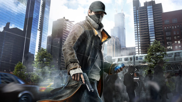 Man mask coat gun city free wallpaper for desktop - medium preview image
