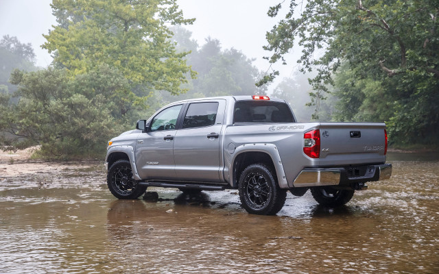 Silver truck river forest cloudy free wallpaper for desktop - medium preview image