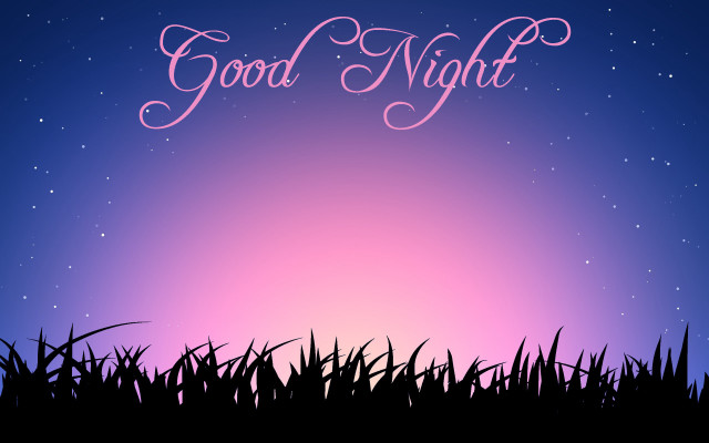 Purple blue background good night free wallpaper for desktop - medium preview image