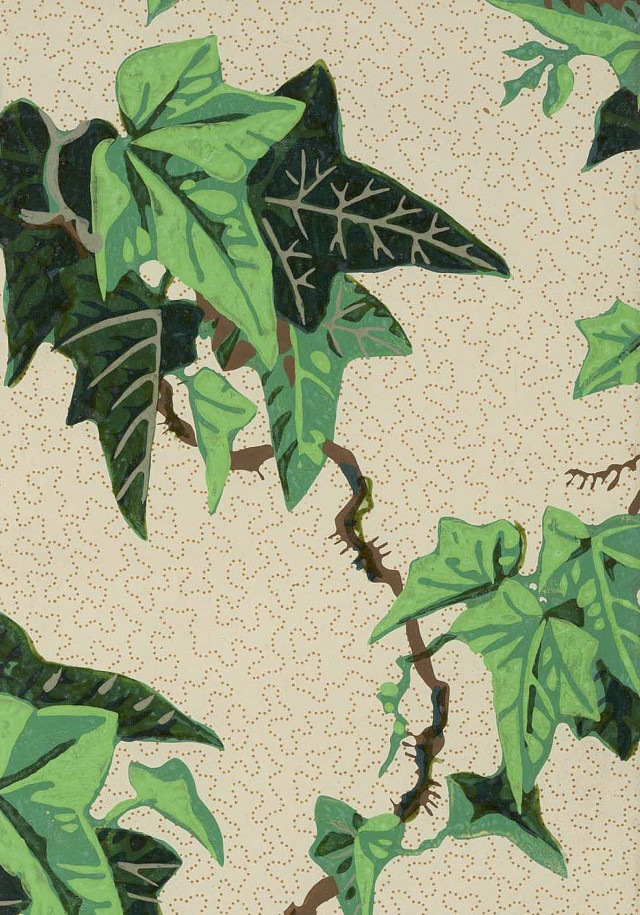 Green plant leaves gouache david free wallpaper for mobile - medium preview image