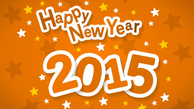 Happy new year 2013 orange free wallpaper for desktop - medium preview image
