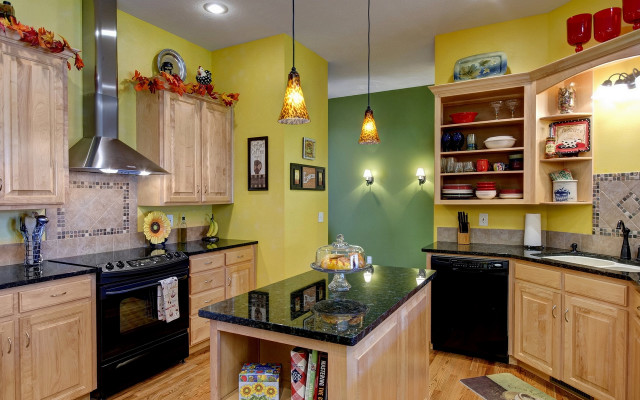 Kitchen black stove arts crafts free wallpaper for desktop - medium preview image