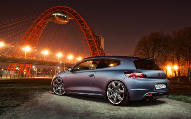 Car bridge night lights rimfire free wallpaper for desktop - medium preview image